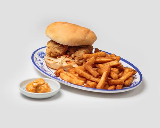 Crispy Chicken Burger With Fries