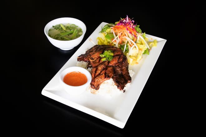 C03. Grilled Pork Chop on Rice - Com Thit Heo Nuong