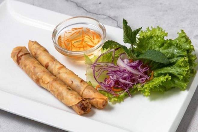 A01. Deep-Fried Vegetable Spring Rolls - Cha Gio Chay (2 pcs)