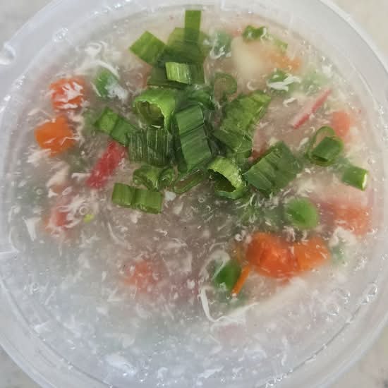 Seafood Soup (Shrimp, Squid, Crab Meat & Egg)