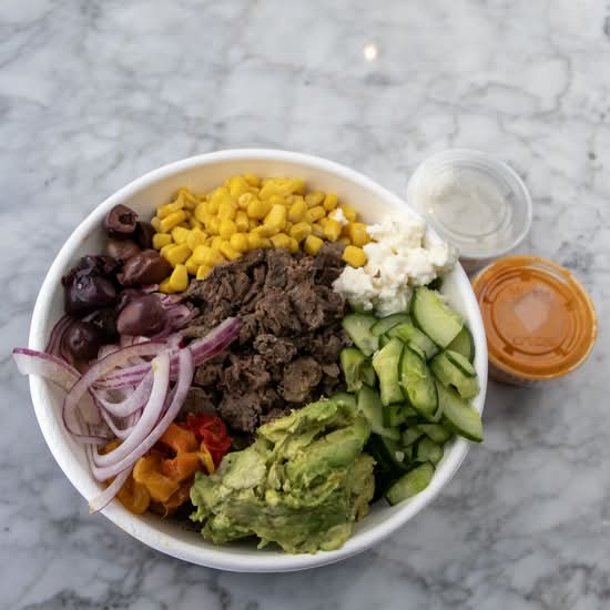 Steak & Rice Mediterranean Bowl