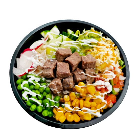 Burrito Bol Steak En Cubes / Burrito Bowl Cubed Steak