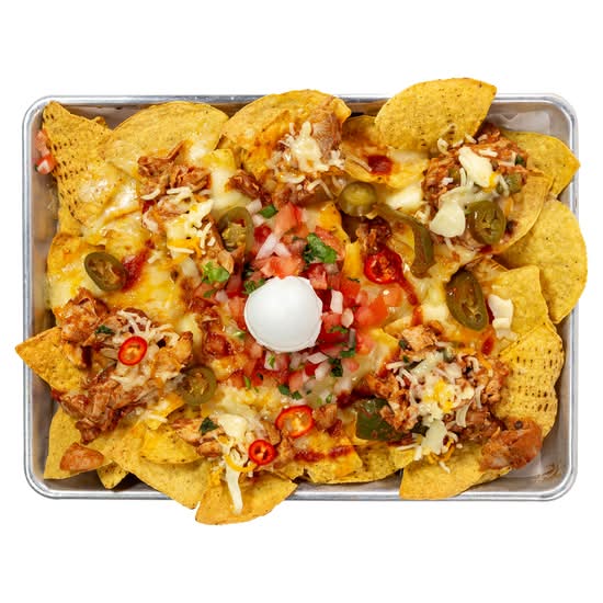 Nachos au poulet effiloché / Pulled Chicken Nachos