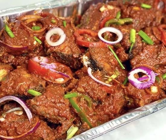 Tray of Spicy chicken
