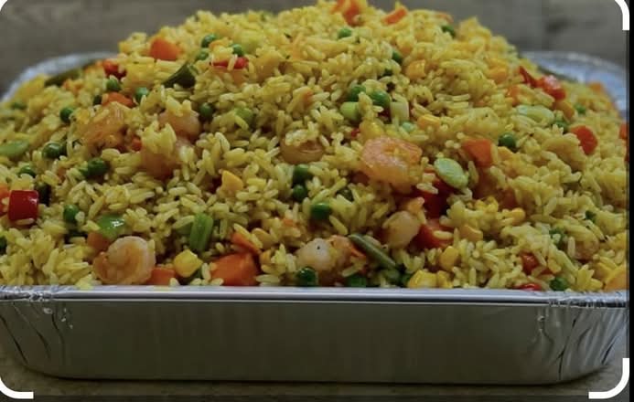 Tray of fried rice