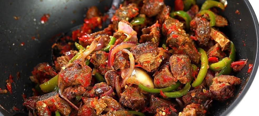Goat meat (asun)