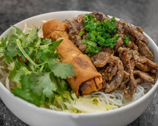 49. Ha Noi Vermicelli with Spring Roll (Bun Cha Ha Noi Cha Gio)