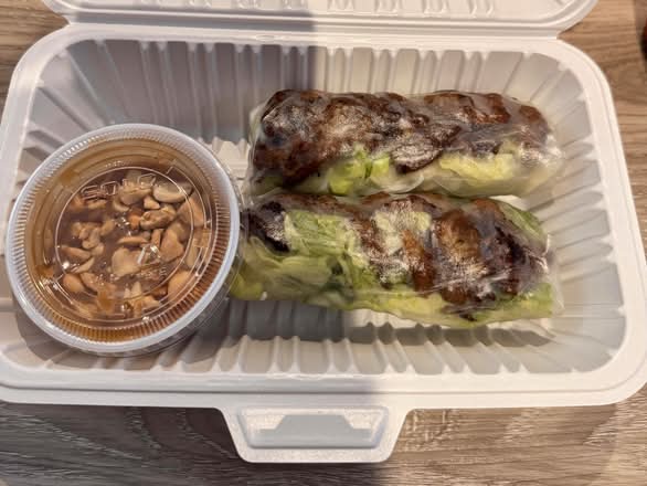 203D: Grilled Beef Summer Rolls