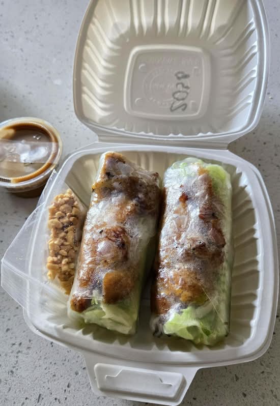 203B: Grilled Chicken Summer Rolls