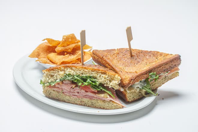 Ham & Brie Focaccia Sandwich