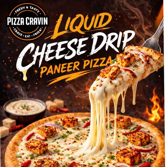 XL LIQUID CHEESE DRIP PANEER PIZZA
