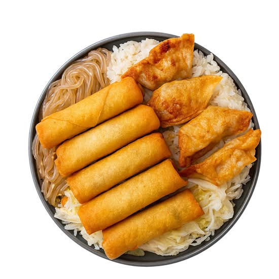 Rice Bowl-Veggie Spring Roll