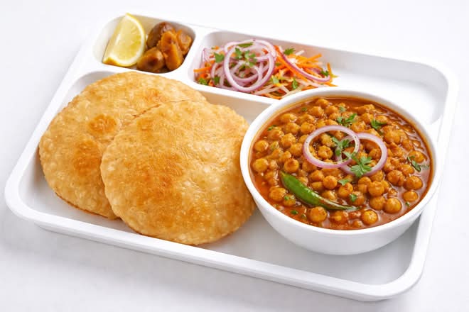 Desi Chole Poori (2 pc)