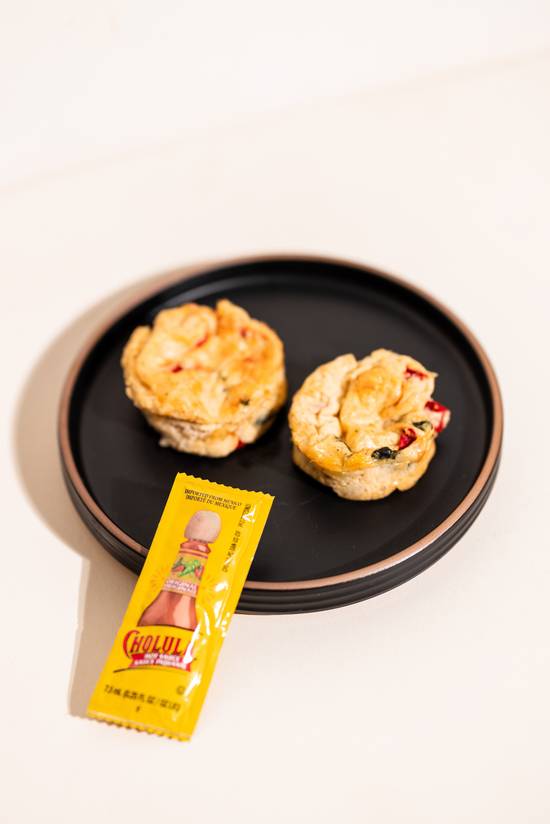TURKEY BACON, CHEESE & SCALLION EGG BITES (GF)