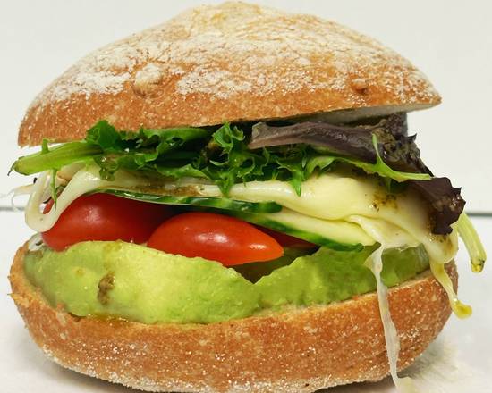 Avocado Tomato Cheddar Sandwich