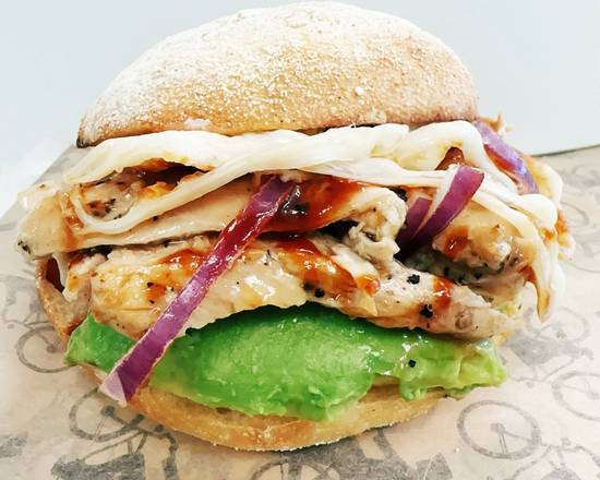 1/4 lb. BBQ Chicken and Avocado Sandwich