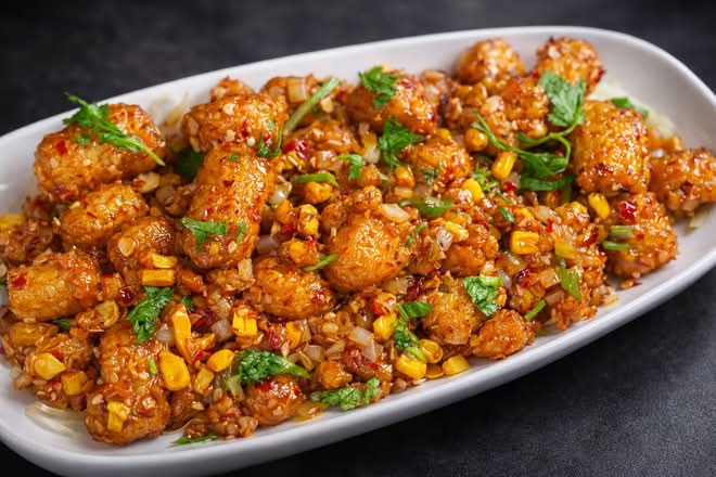 Fried Baby Corn and Kernels