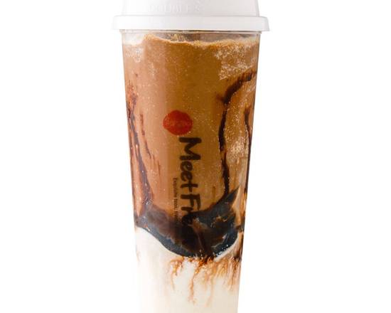 Mocha Milk Sherbet w_ Grass Jelly