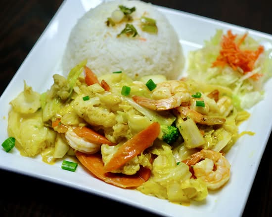 71. Prawn Curry Stir Fry / Tôm Xào Lăn