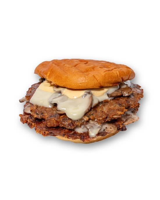 Mushroom, Swiss & Garlic Aioli Burger