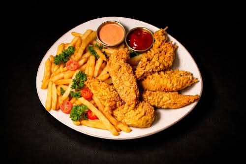 5 Pcs Chicken with Frieis