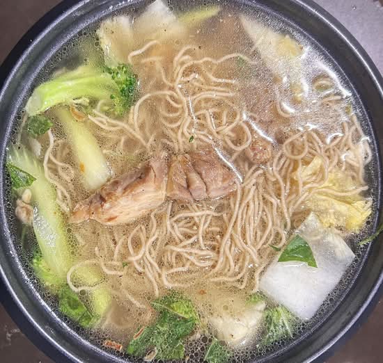 28. Grilled Chicken Noodle Soup