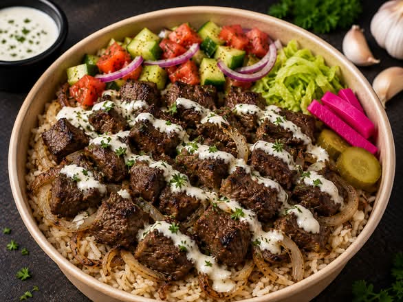 Beef Kabab Rice Bowl