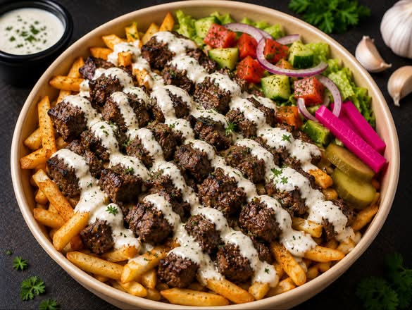 Beef Kabab Fries Bowl