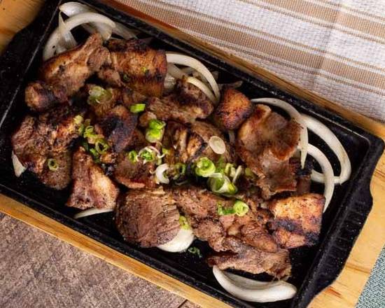 Grilled Pork Chop Slices