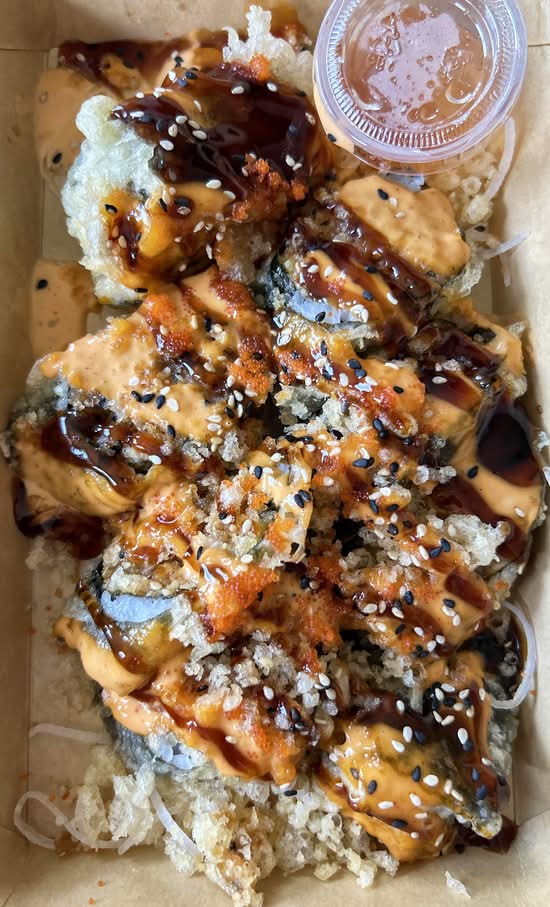 Deep Fried Spicy Tuna Roll with Cream Cheese