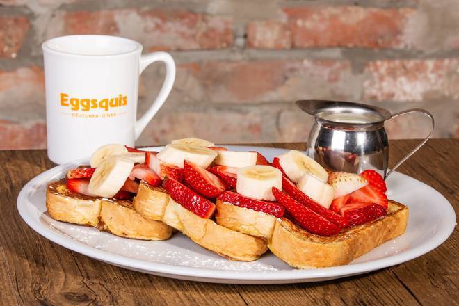 Pain doré Fraises-bananes/ French Toast with Strawberries & Banana