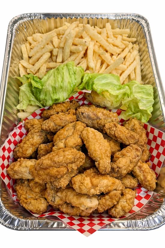 Fried Wings and Fries (large Tray)