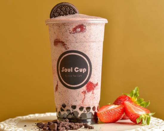 Oreo Strawberry Ice Cream Slush