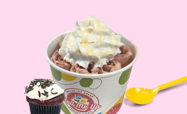 Red Velvet Cupcake Rolled Icecream