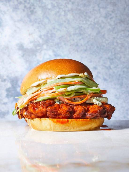 Buffalo style spicy chicken Burger
