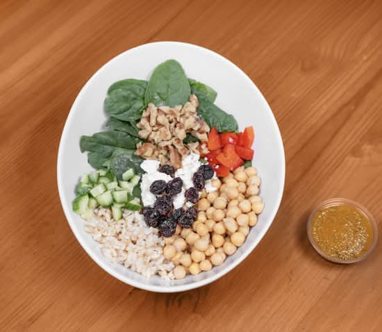 Chickpea Cranberry Walnut Salad Bowl