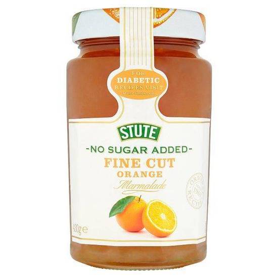 Stute Fine Cut Orange Marmalade - No Sugar Added (430g)