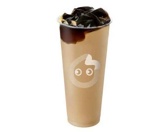 Grass Jelly Milk Tea