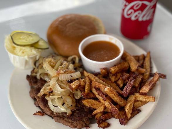 TRIO HAMBURGER STEAK