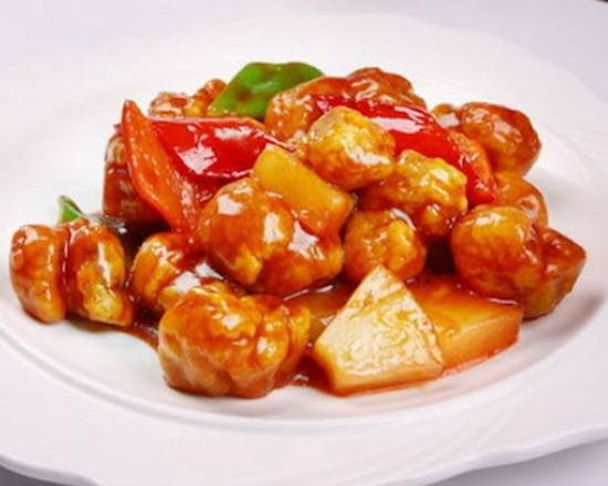 Porc aux ananas aigre et doux / Sweet and Sour Pork with Pineapple/ 菠萝古老肉
