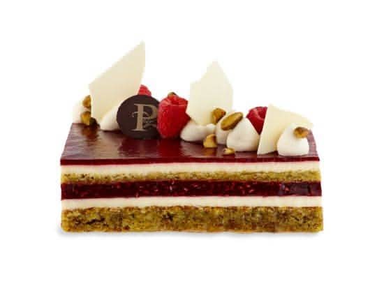 Framboises-pistache et chocolat blanc / Raspberry-Pistachio and White Chocolate (6 pers.)