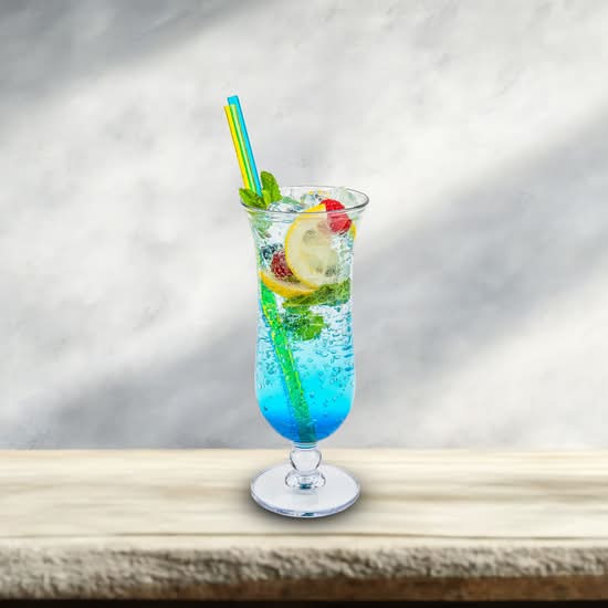 Blue Lagoon Mojitos