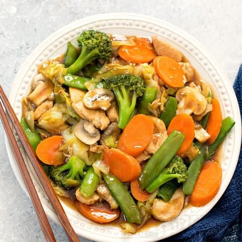 Sliced Chicken Chop Suey