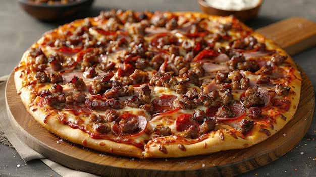 Meat Lover(Pepperoni, Ham, Bacon, Sausage, Ground Beef)