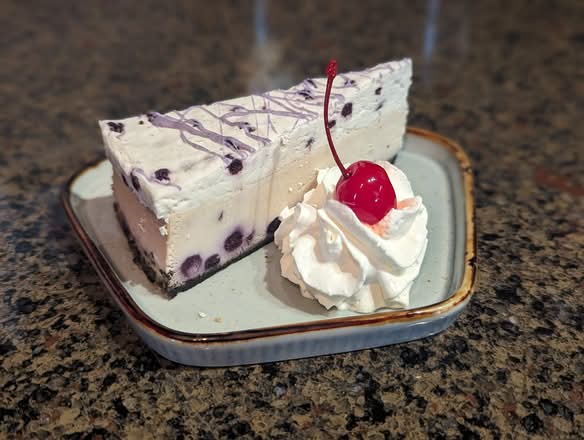 White Chocolate Blueberry Cheesecake