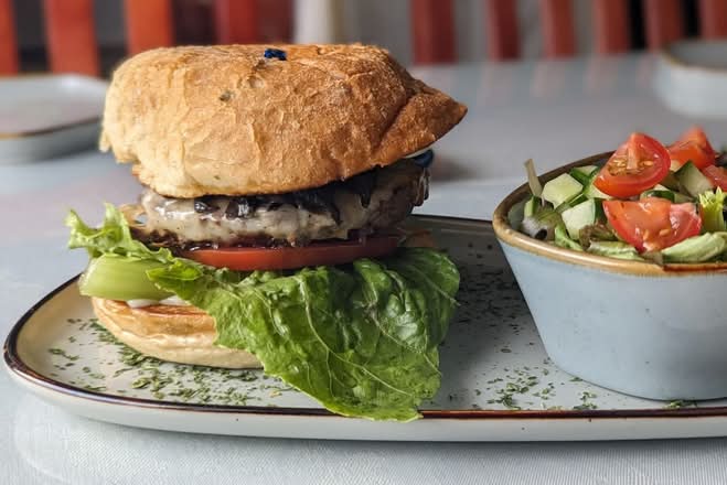 Mushroom Swiss Burger