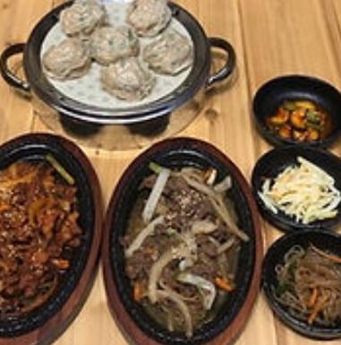 Jin Special Set A (Dumplings+Jaeyuk Pork+Beef Bulgogi)