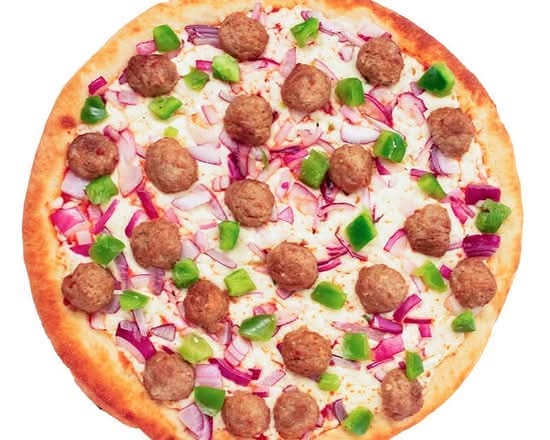 Meatball Pizza