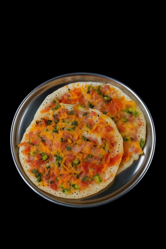 Veg Uthappam / Uthappam aux légumes