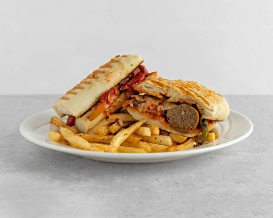 Panini Toasted Meatball Sandwich
